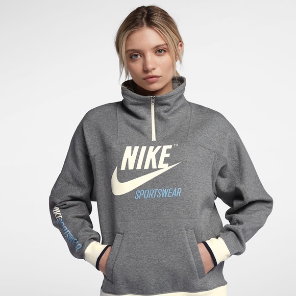 nike sportswear quarter zip hoodie